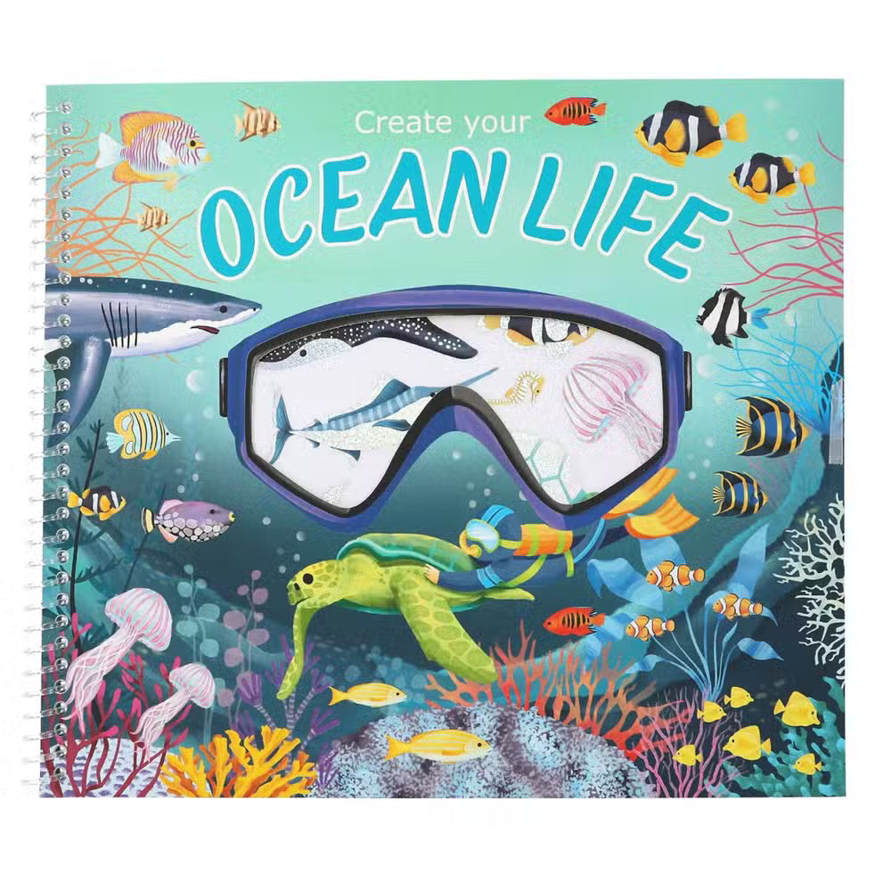 Create Your Klistermærkebog Ocean Life