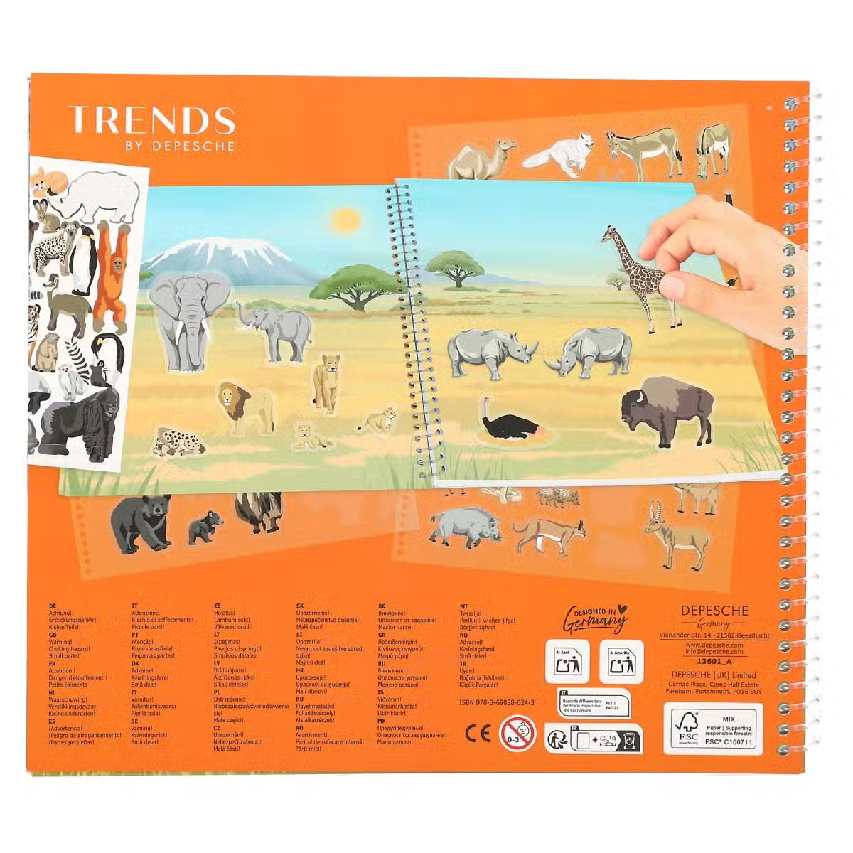 Create Your Klistermærkebog Wild Life
