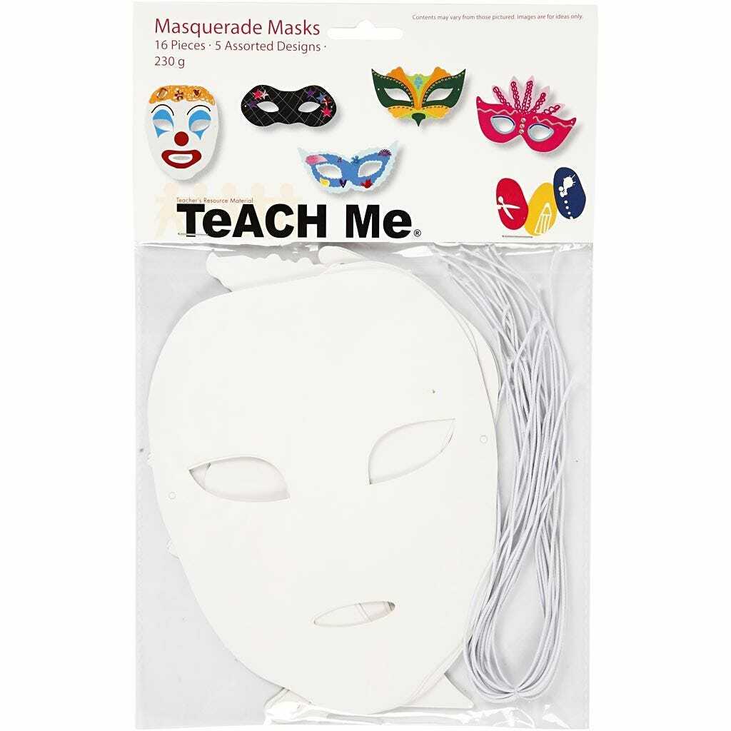 Creative teatermasker - 16 stk