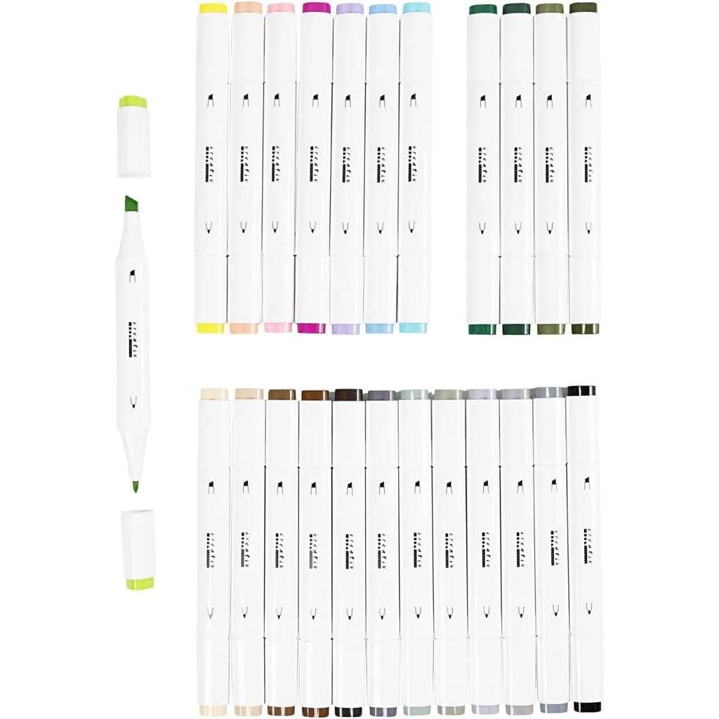 Creative Twin Markers Pastel 24 Pak