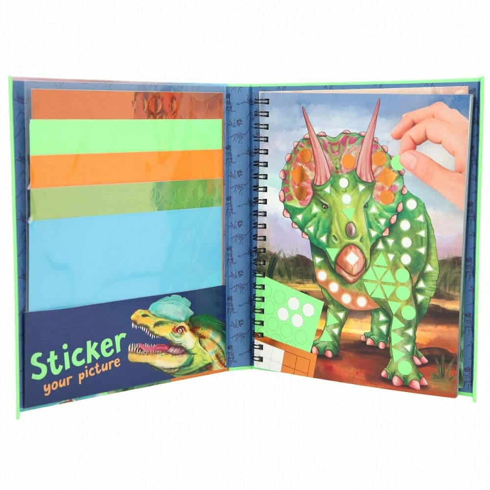 Dino World Klistermærkebog Sticker Your Picture