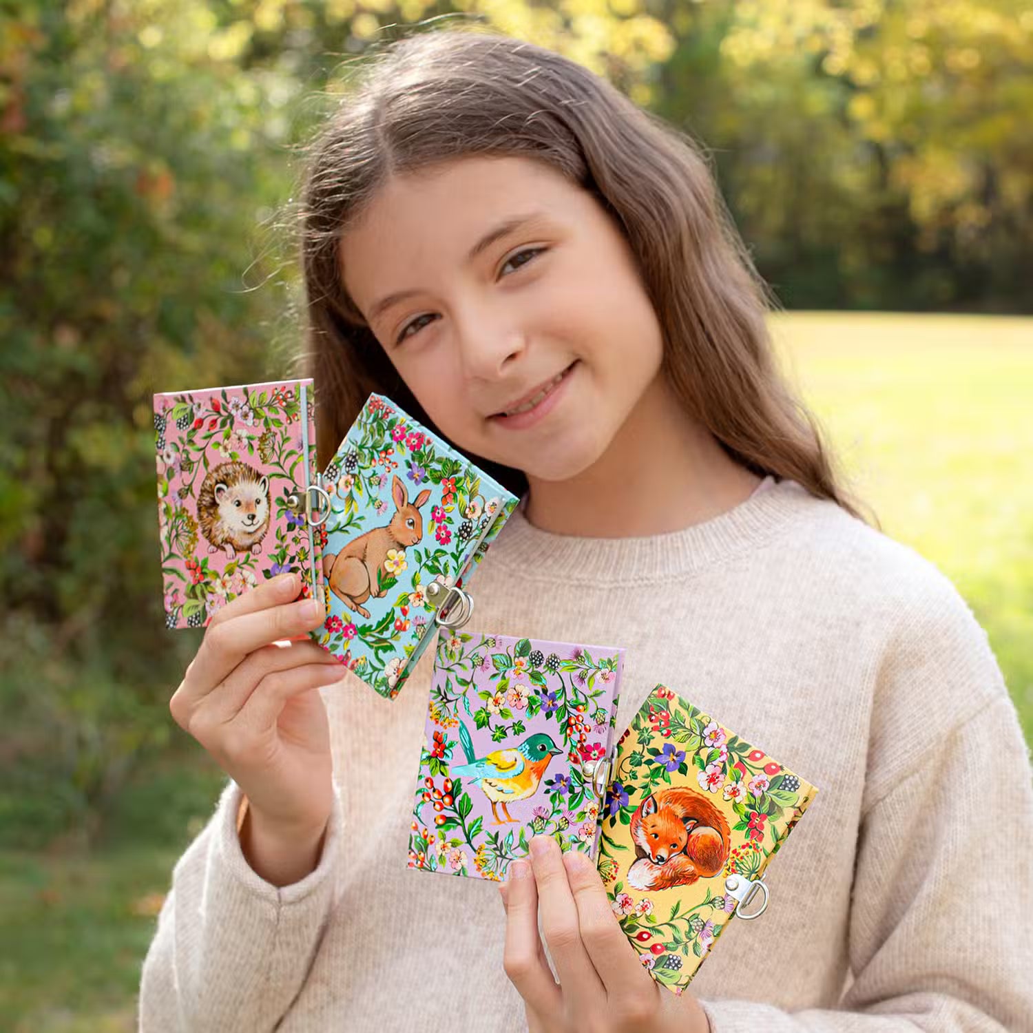 Eeboo Lille Dagbog Skovens Dyr Assorteret 1 Stk