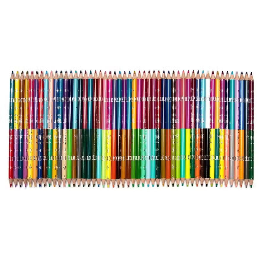 Eeboo Dobbelt Farveblyanter 50 Stk