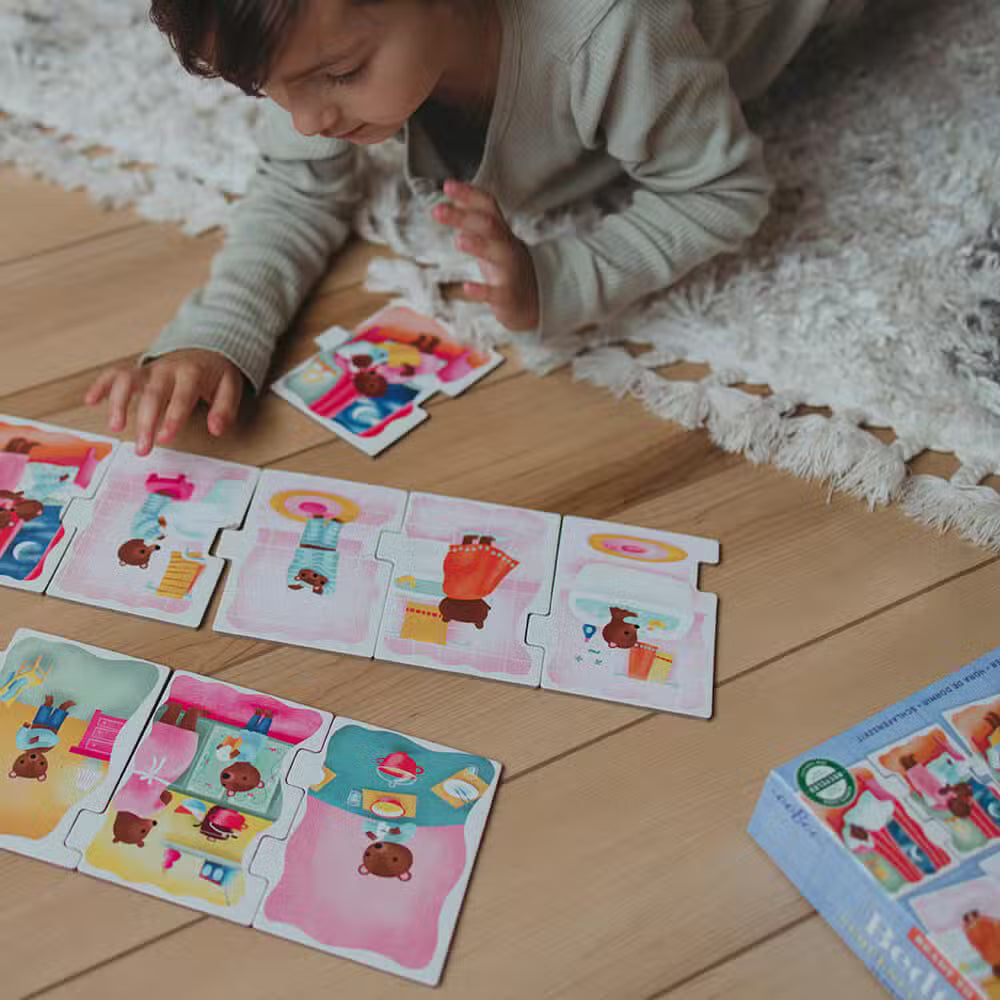 Eeboo Jumbo Puslespil 10 Brikker Sengetid