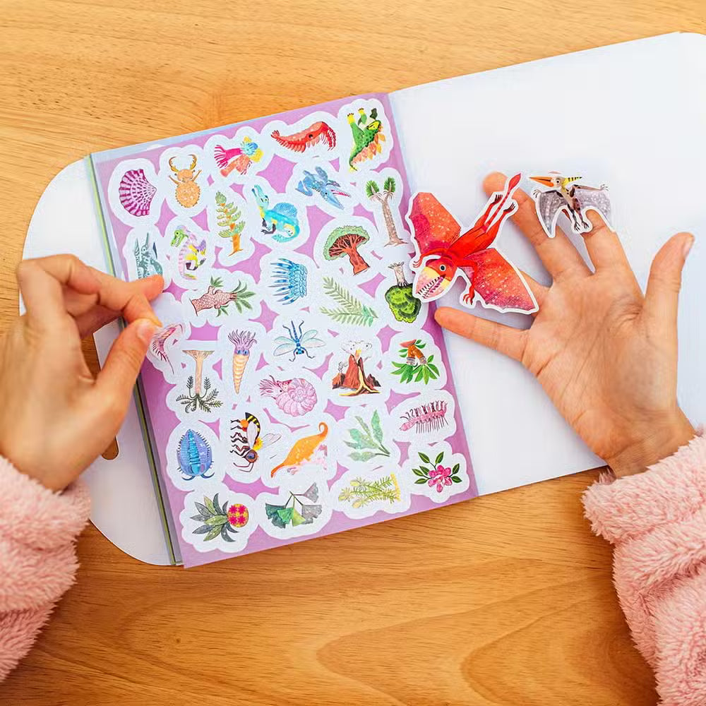 Eeboo Klistermærkebog Dinosaurer