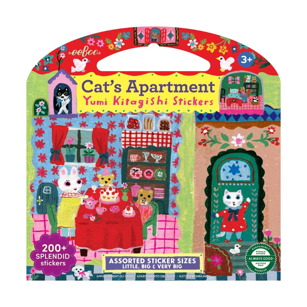 Eeboo Klistermærker Kat 200 Stk