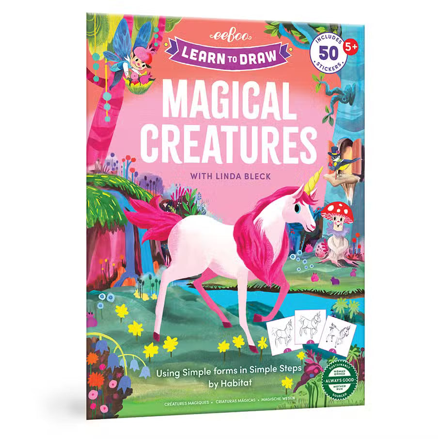 Eeboo Lær At Tegne Magiske Skabninger