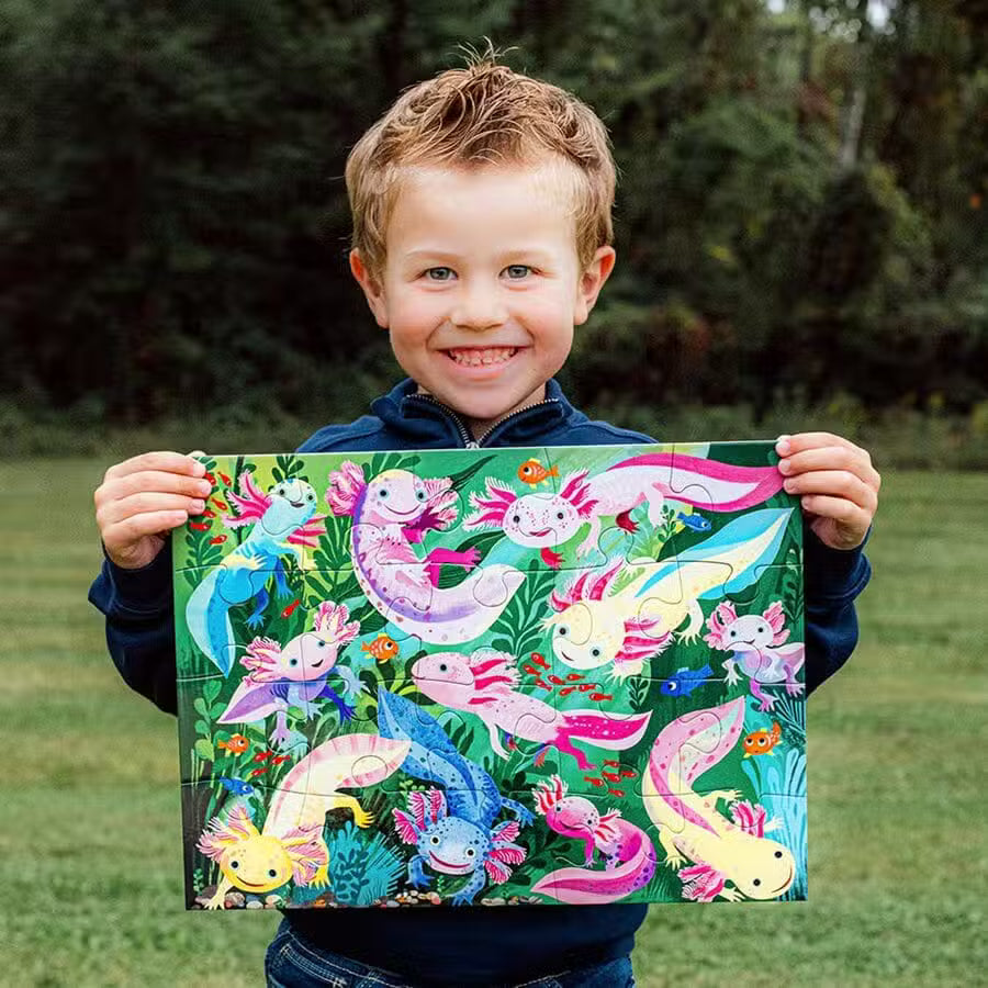 Eeboo Puslespil 20 Brikker Axolotl