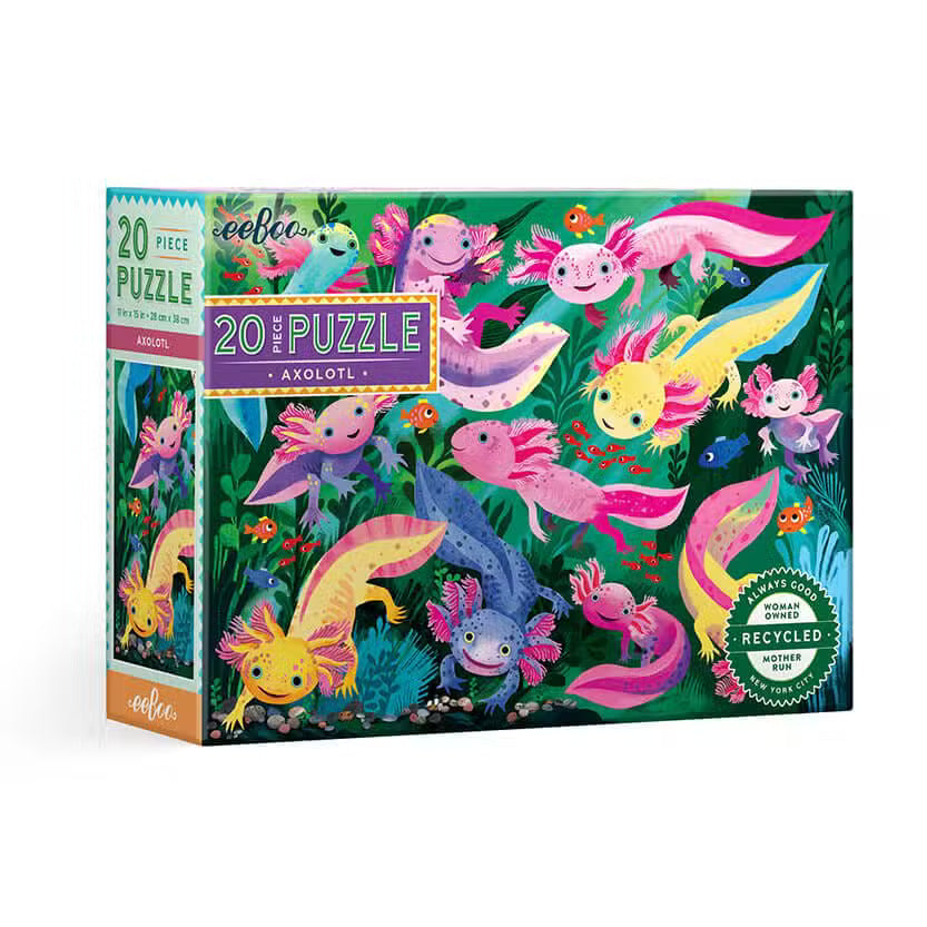 Eeboo Puslespil 20 Brikker Axolotl