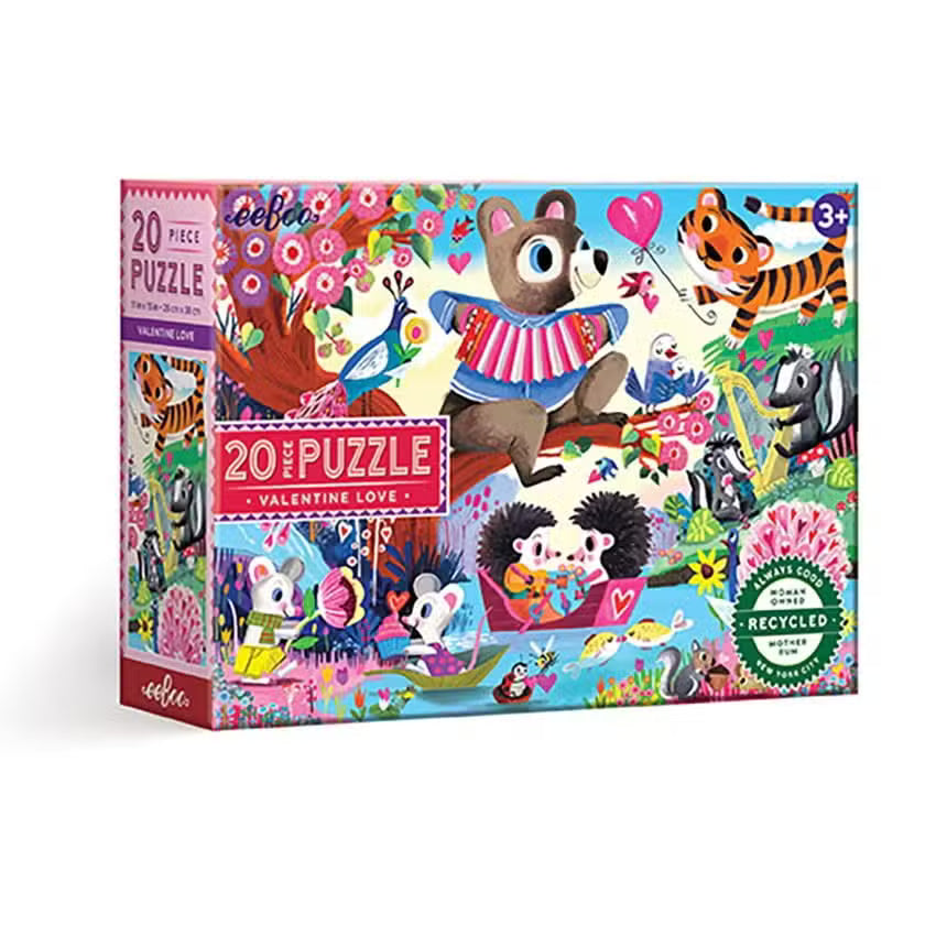 Eeboo Puslespil 20 Brikker Valentine Love