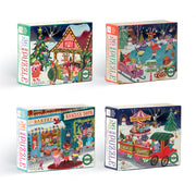 Eeboo Puslespil 36 Brikker Mini Jul Assorteret