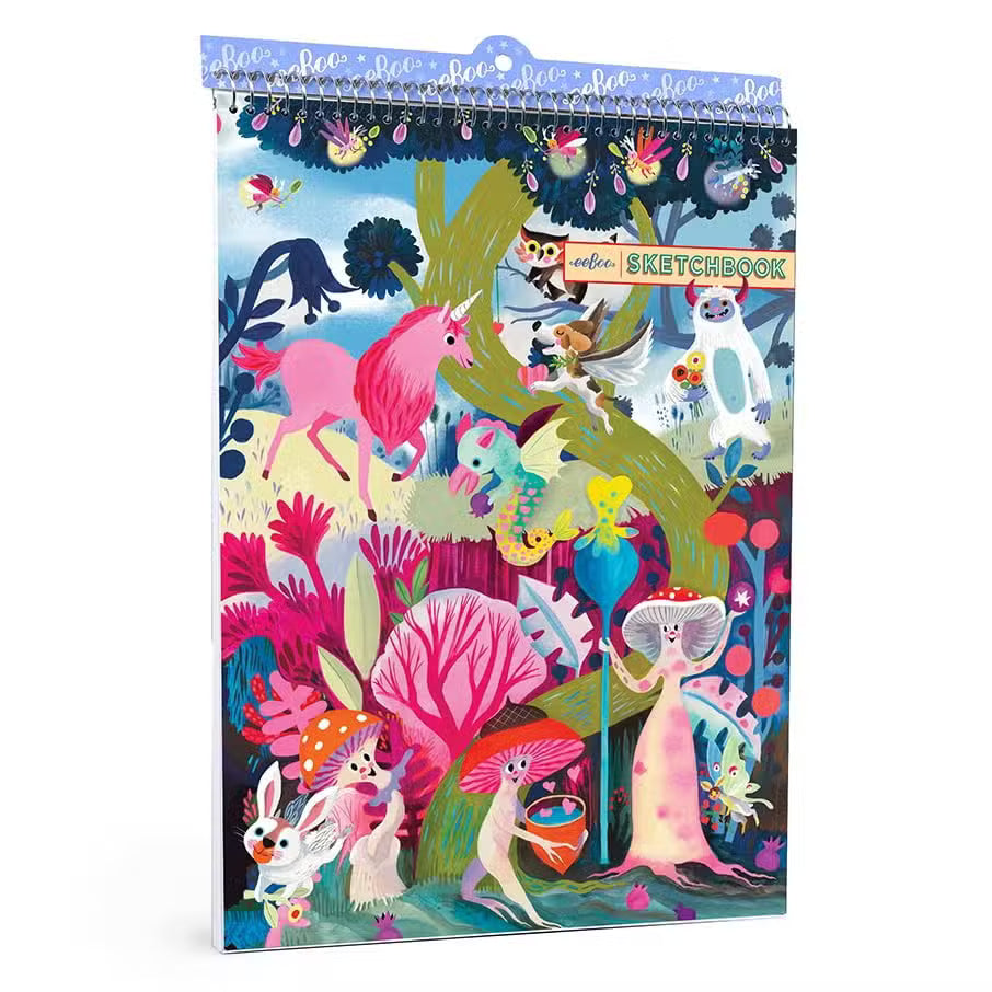 Eeboo Skitseblok Magiske Skabninger