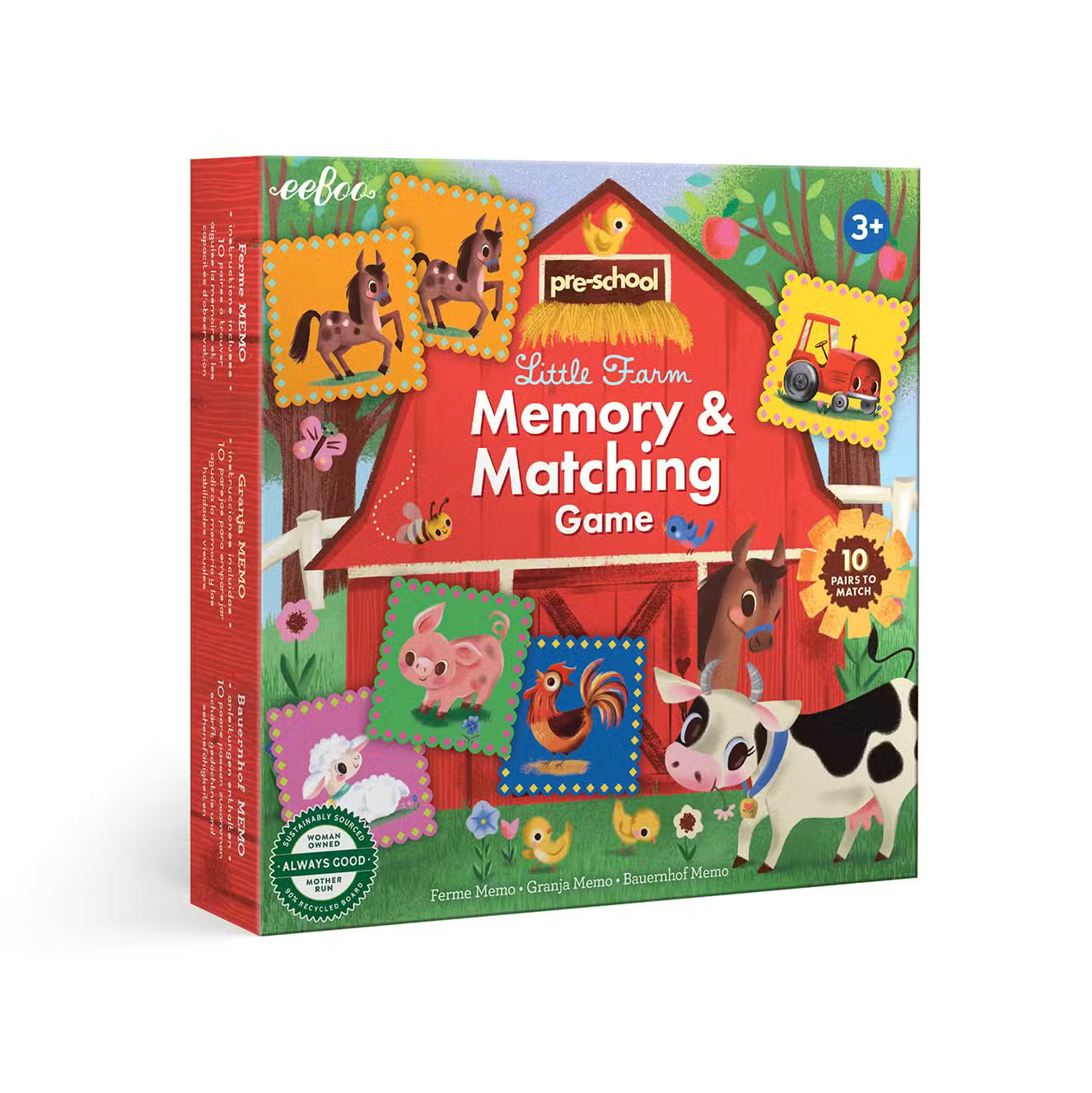 Eeboo Vendespil Bondegård