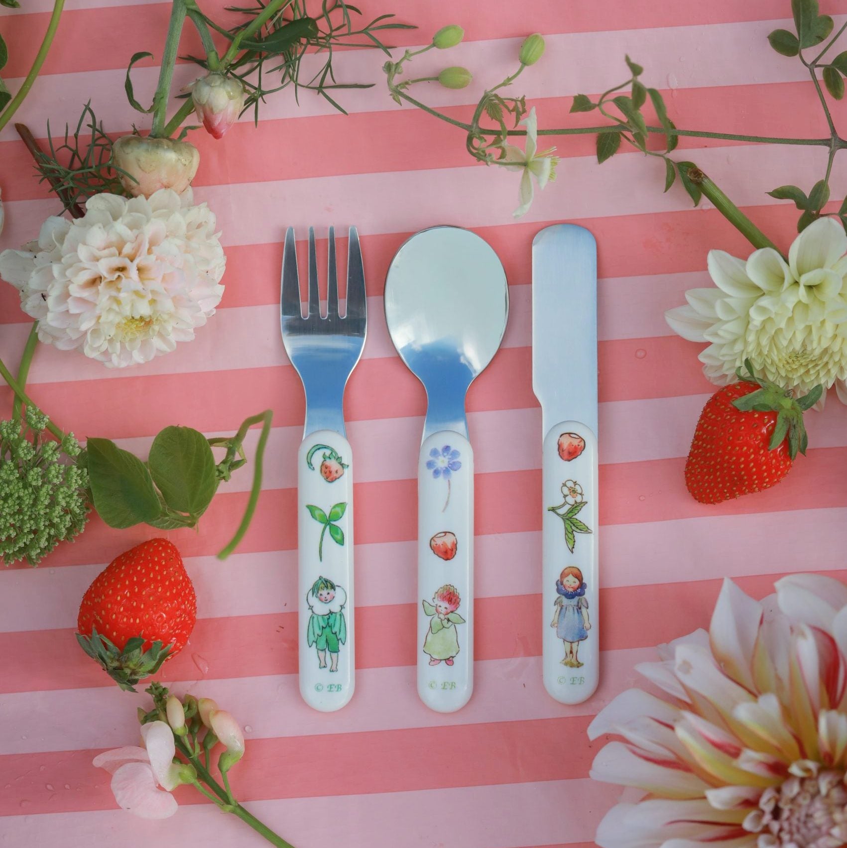 Elsa Beskow Børnebestik Blomsterbørn