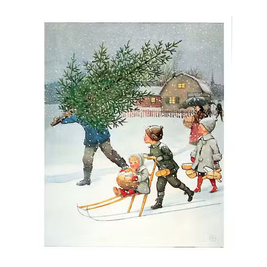 Elsa Beskow Postkort December
