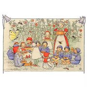 Elsa Beskow Postkort Tyttebærmors Fest