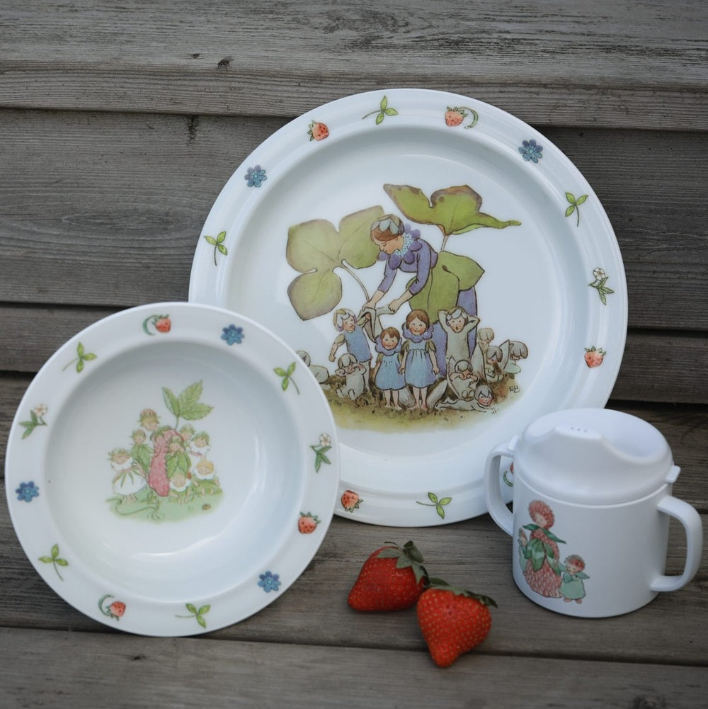 Elsa Beskow Spisestel Blomsterbørn