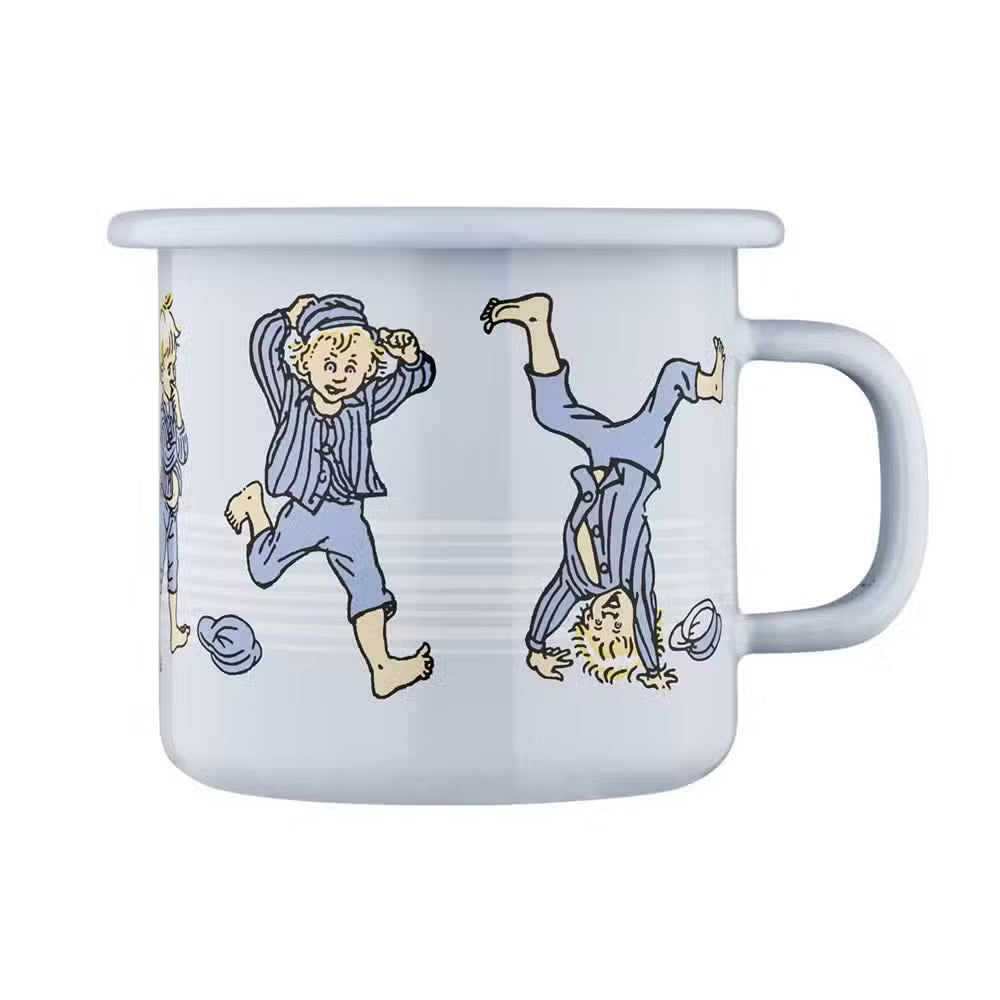 Emil Fra Lønneberg Emaljekrus Lyseblå 2,5 DL