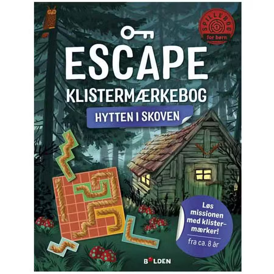 Escape Klistermærkebog Hytten I Skoven