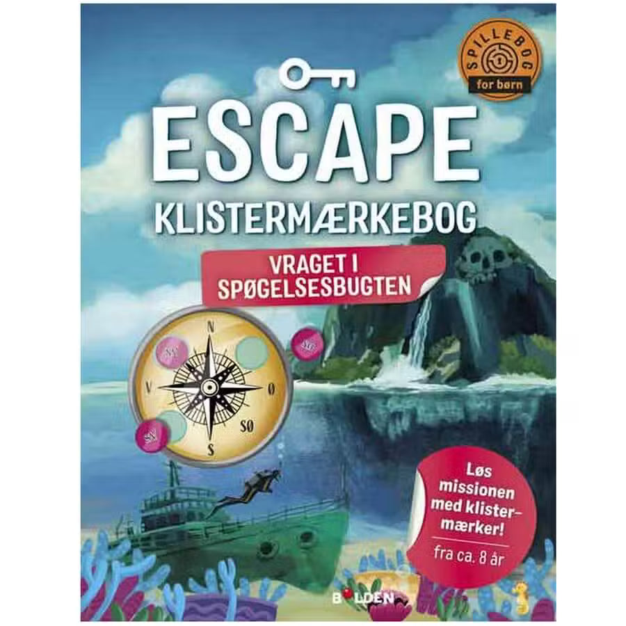 Escape Klistermærkebog Vraget I Spøgelsesbugten
