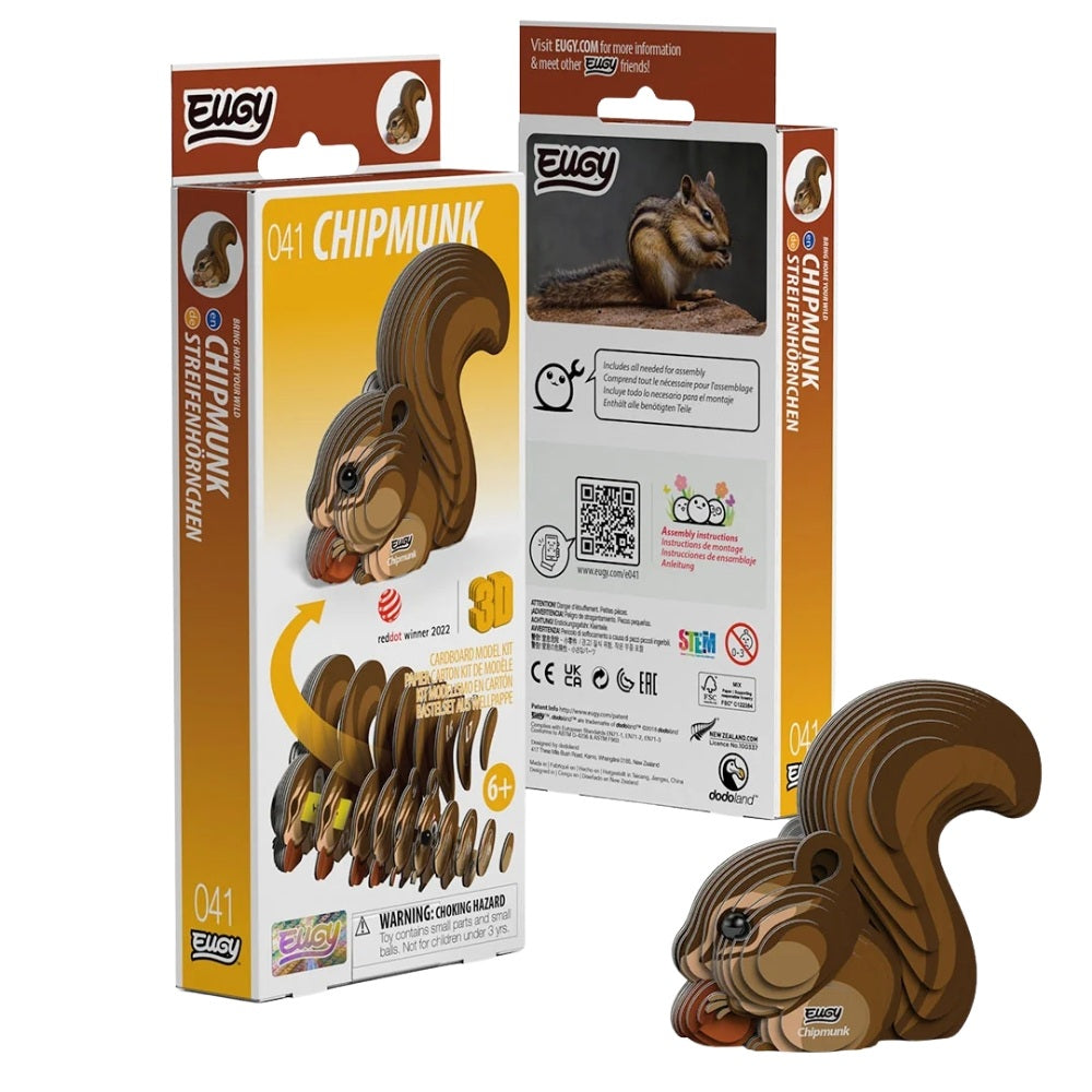 Eugy 3D Puslespil - Chipmunk