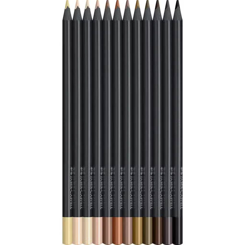 Faber Castell Farveblyanter Hudfarver - 12 Stk