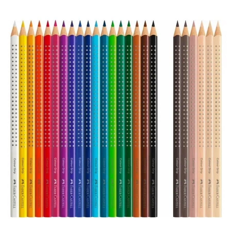 Faber Castell Farveblyanter Med Hudfarver - 24 Pak