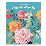 Farv Efter Tal Smukke Blomster