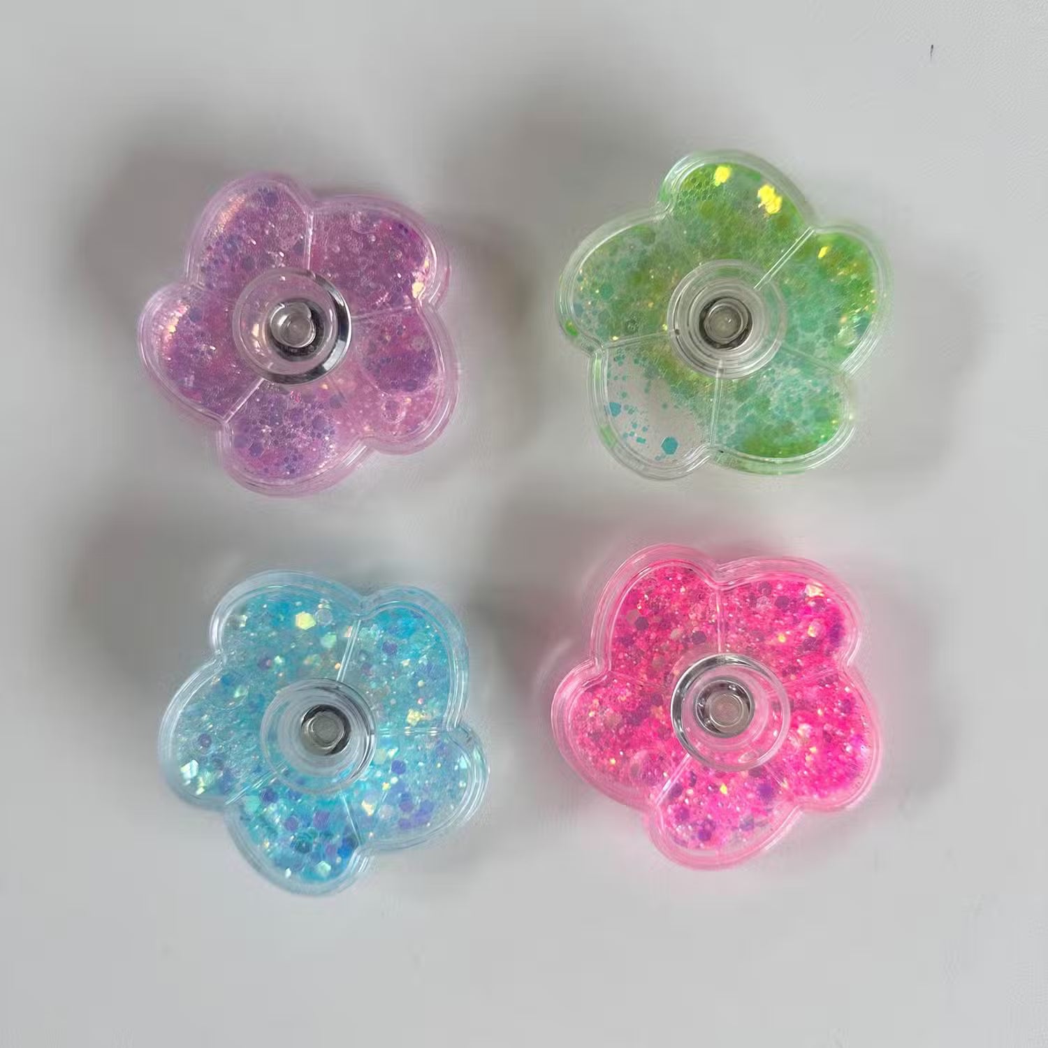 Fidget Spinner Glitter Assorteret 1 Stk