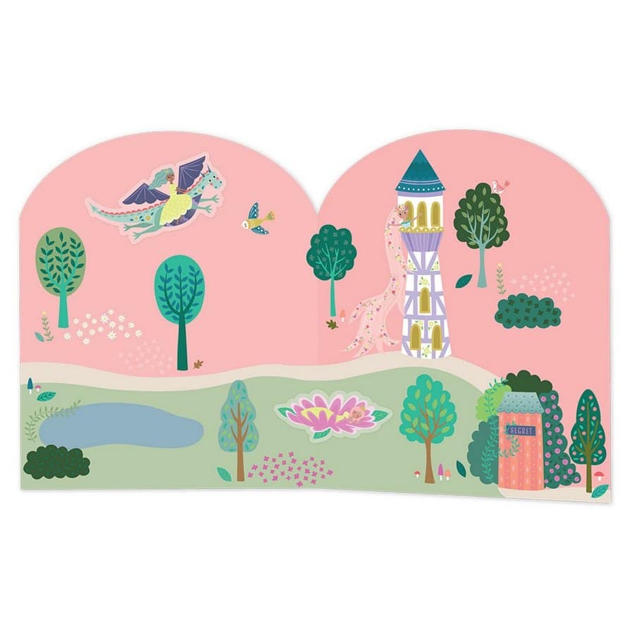 Floss & Rock Klistermærkebog Genanvendelige Fairytale