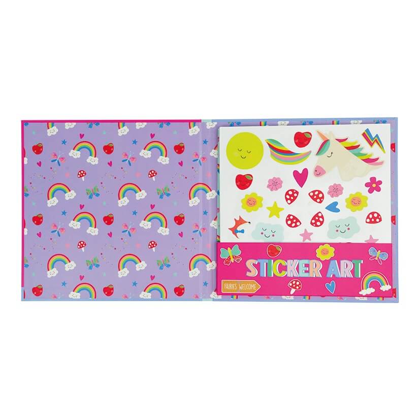 Floss & Rock Klistermærkebog Regnbue Fe