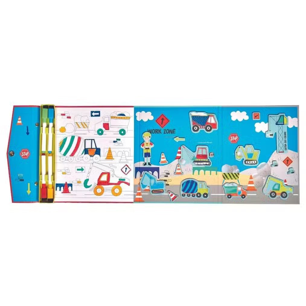 Floss & Rock Magnetisk Legebog Maskiner