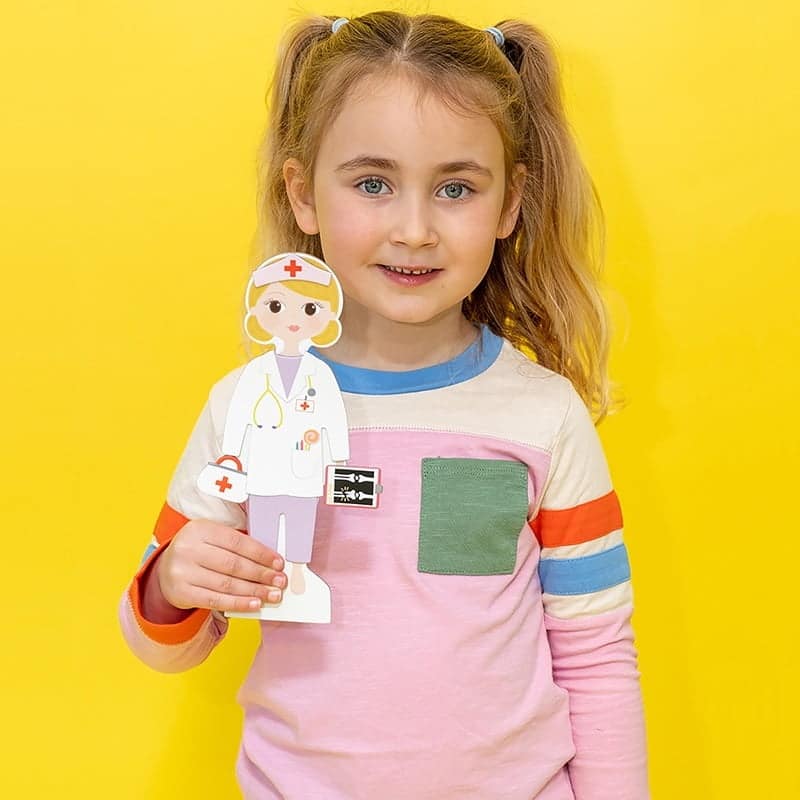 Floss & Rock Magnetisk Påklædningsdukke Florence