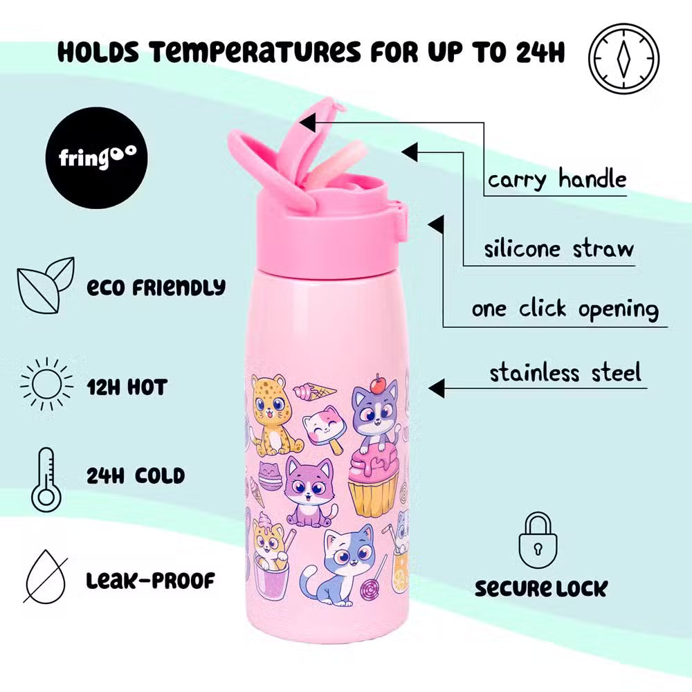 Fringoo Drikkedunk Stål Kat