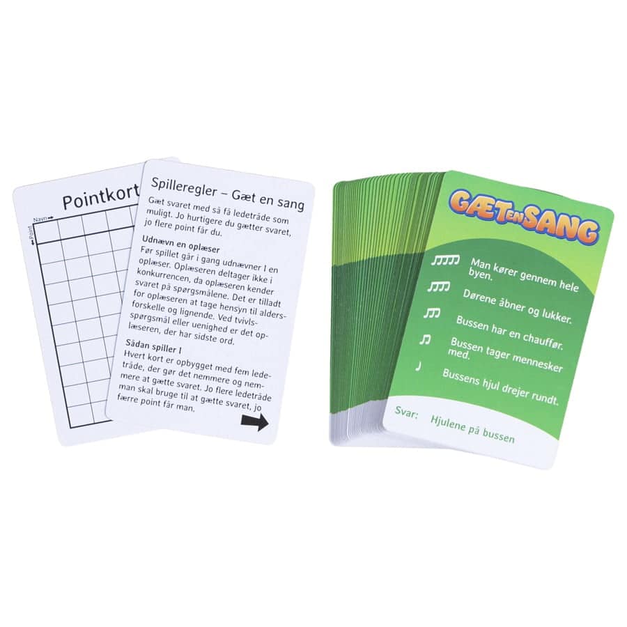 Games4U Kortspil Gæt En Sang