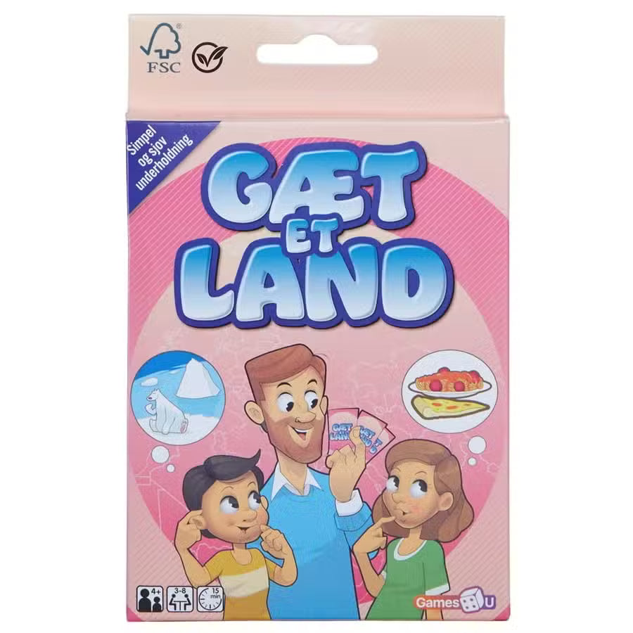 Games4U Kortspil Gæt Et Land