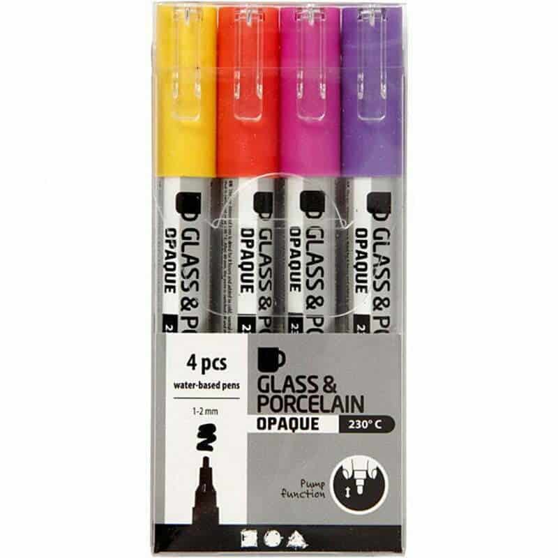 Porcelænstusser Kraftige Farver