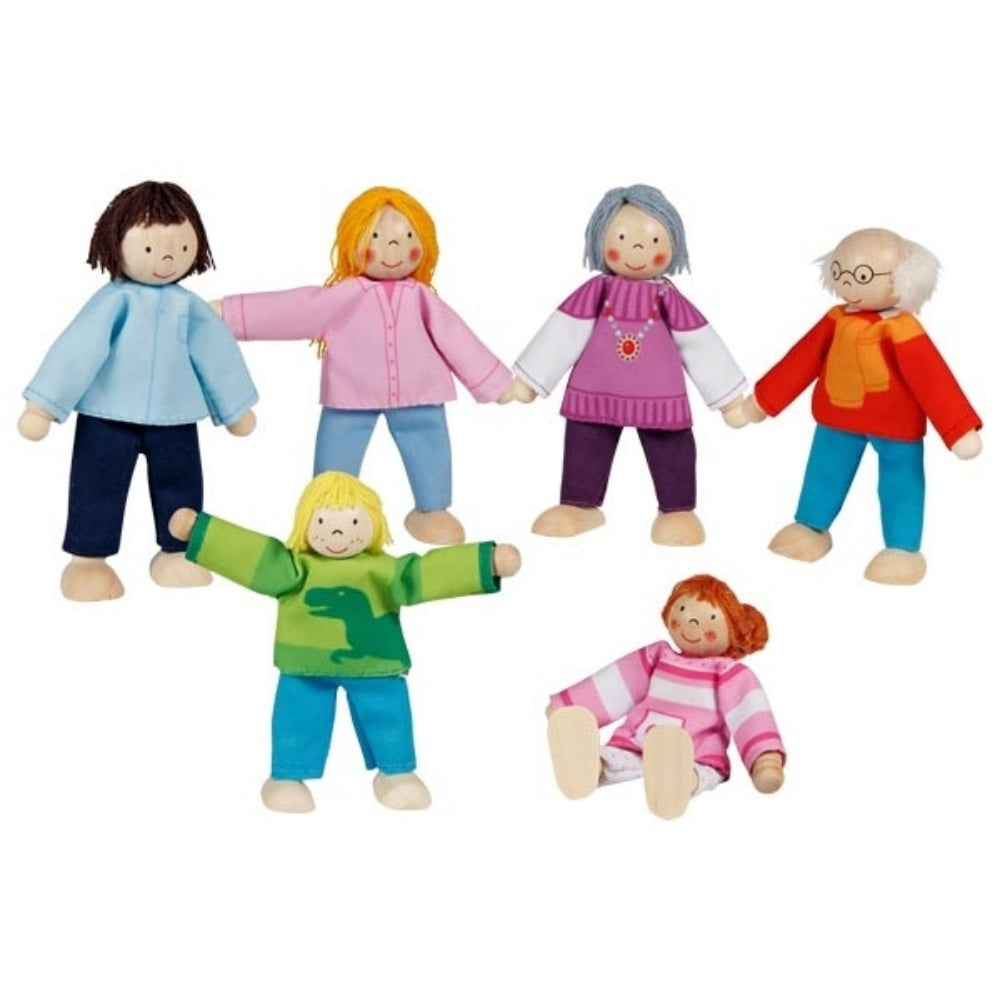 GOKI DUKKEHUS DUKKER FAMILIE PÅ 6