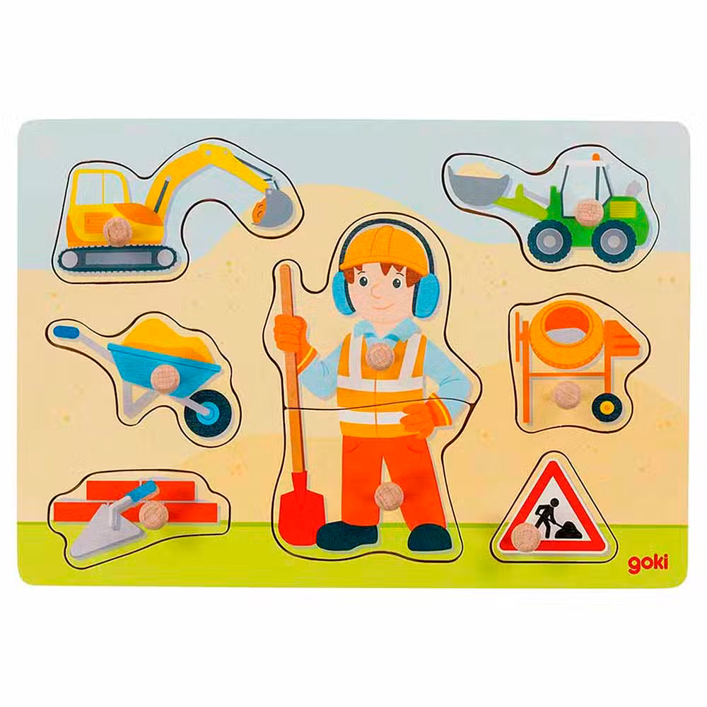Goki Knoppuslespil Bygningsarbejder