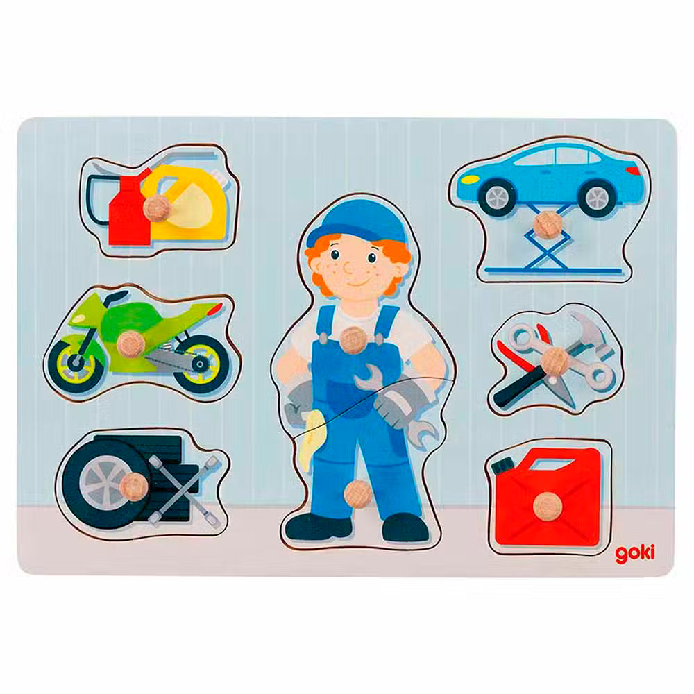 Goki Knoppuslespil Mekaniker