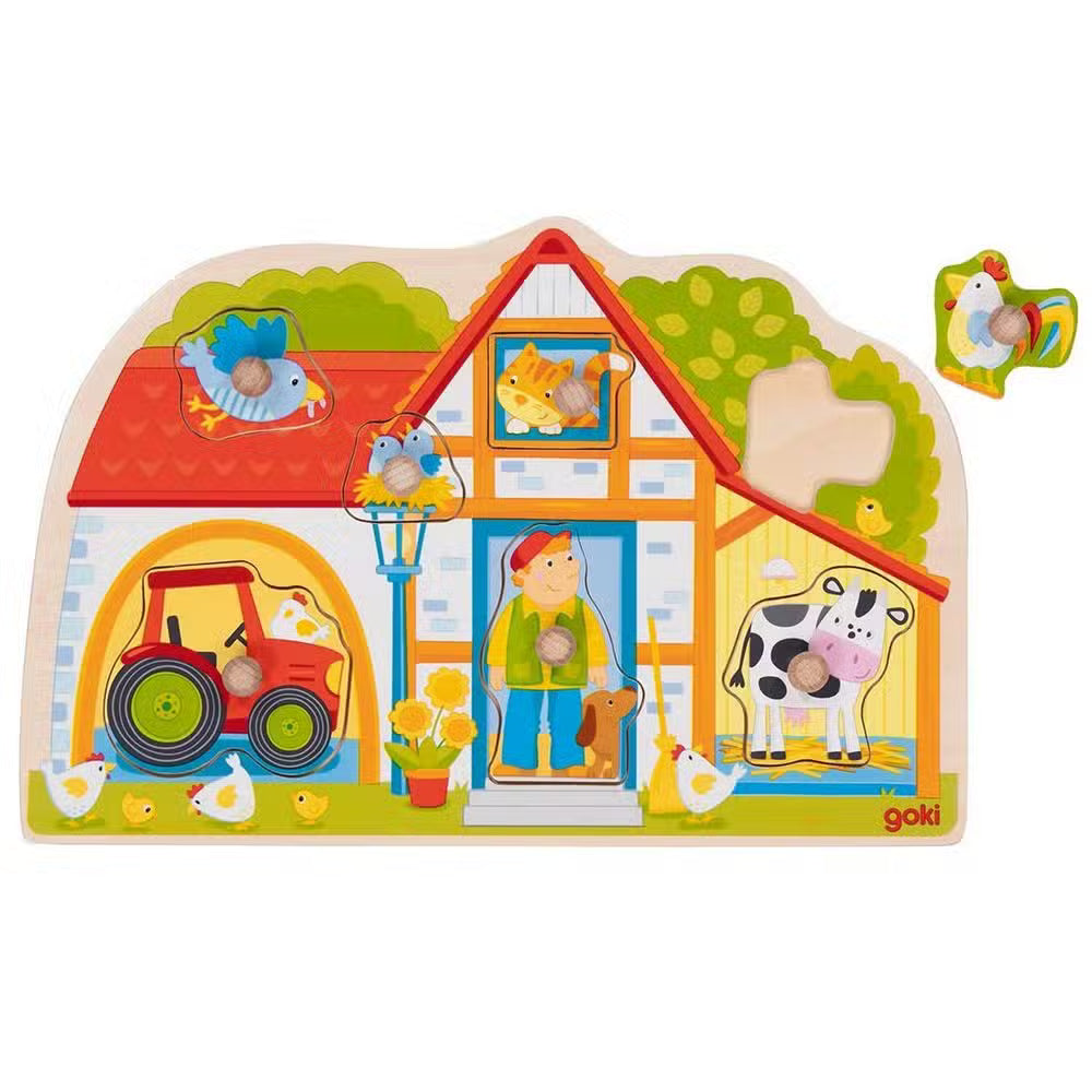 Goki Knoppuslespil Min Bondegård