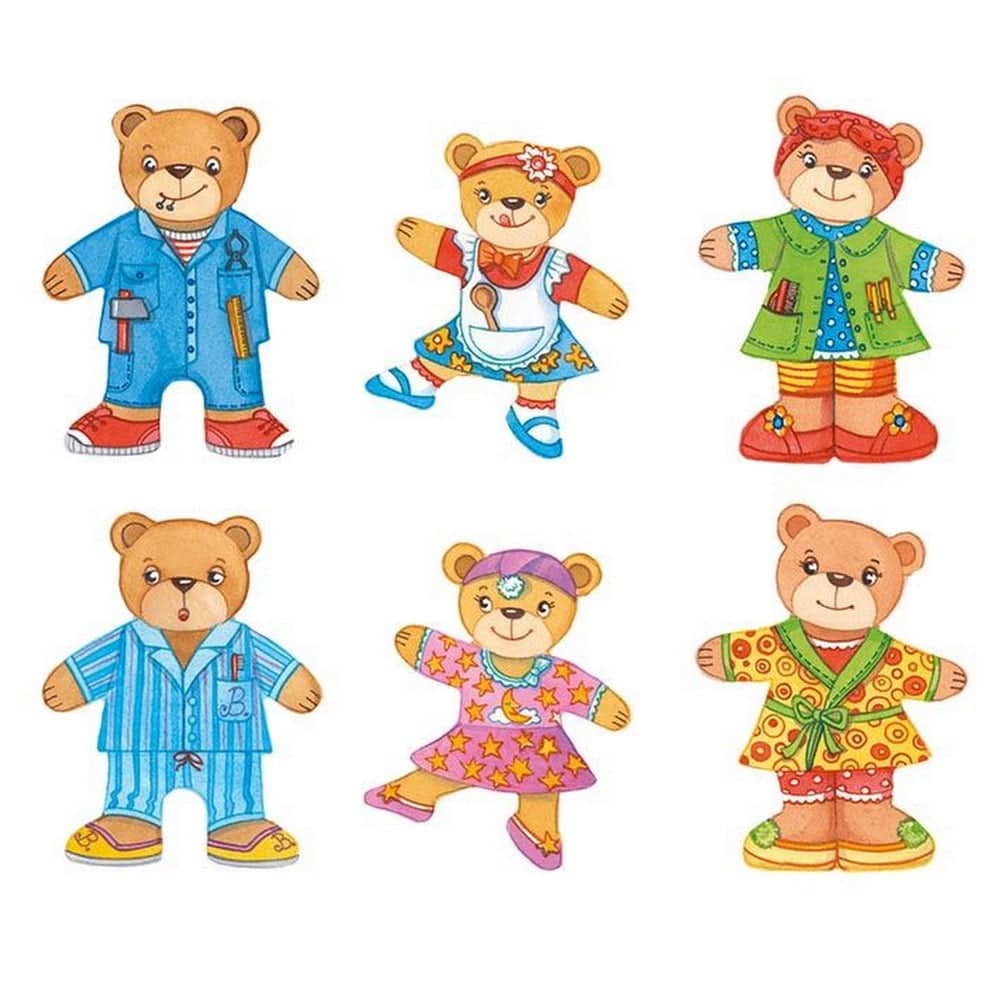 Goki Påklædningsdukke Bamser