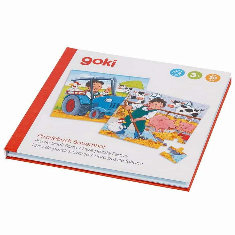 Goki Puslespilsbog Bondegård - 20 Brikker
