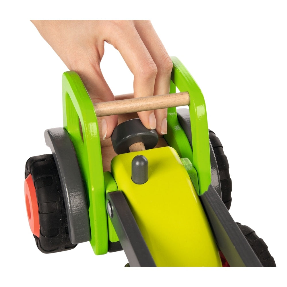 Goki Traktor Med Trailer Træ
