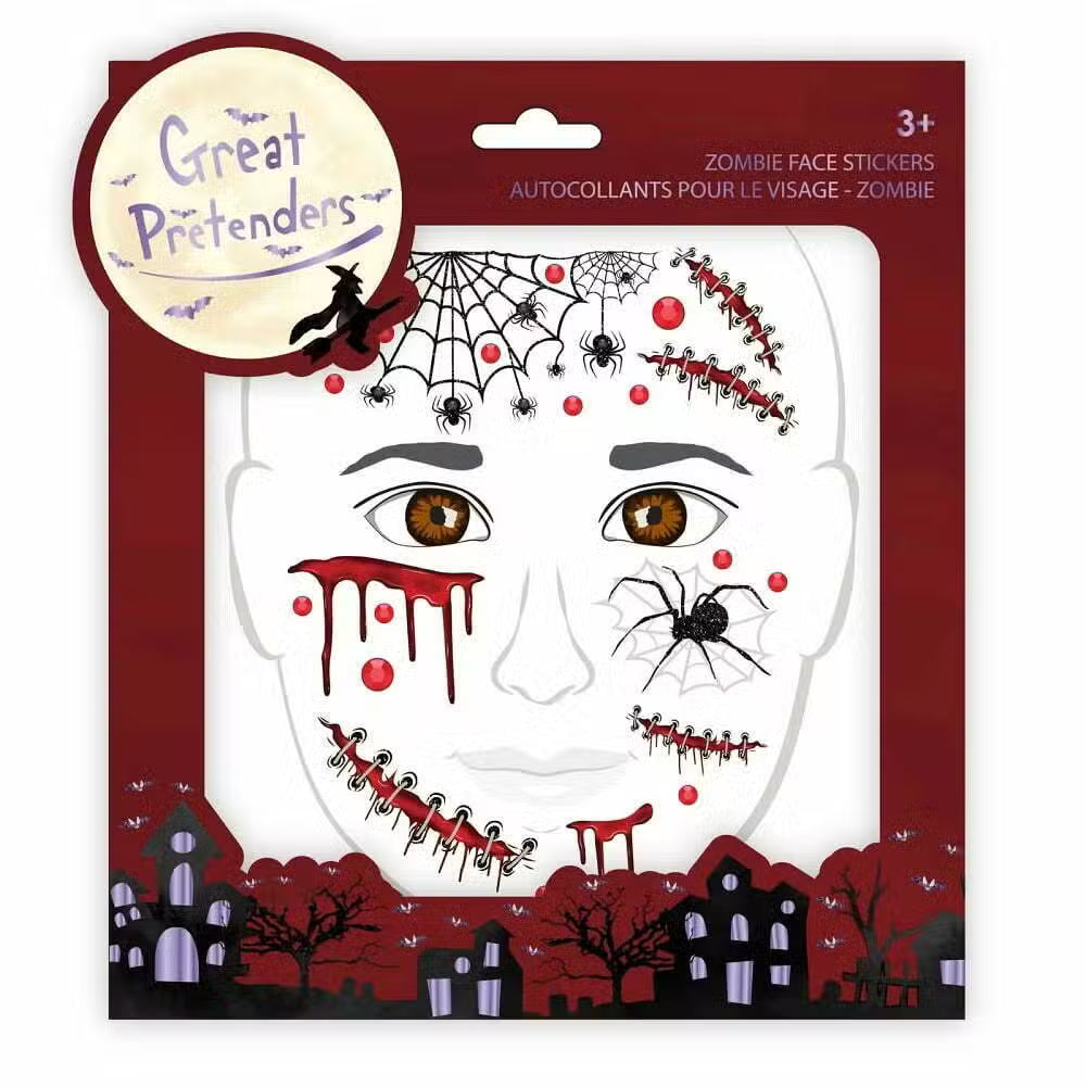 Great Pretenders Ansigts Stickers Zombie