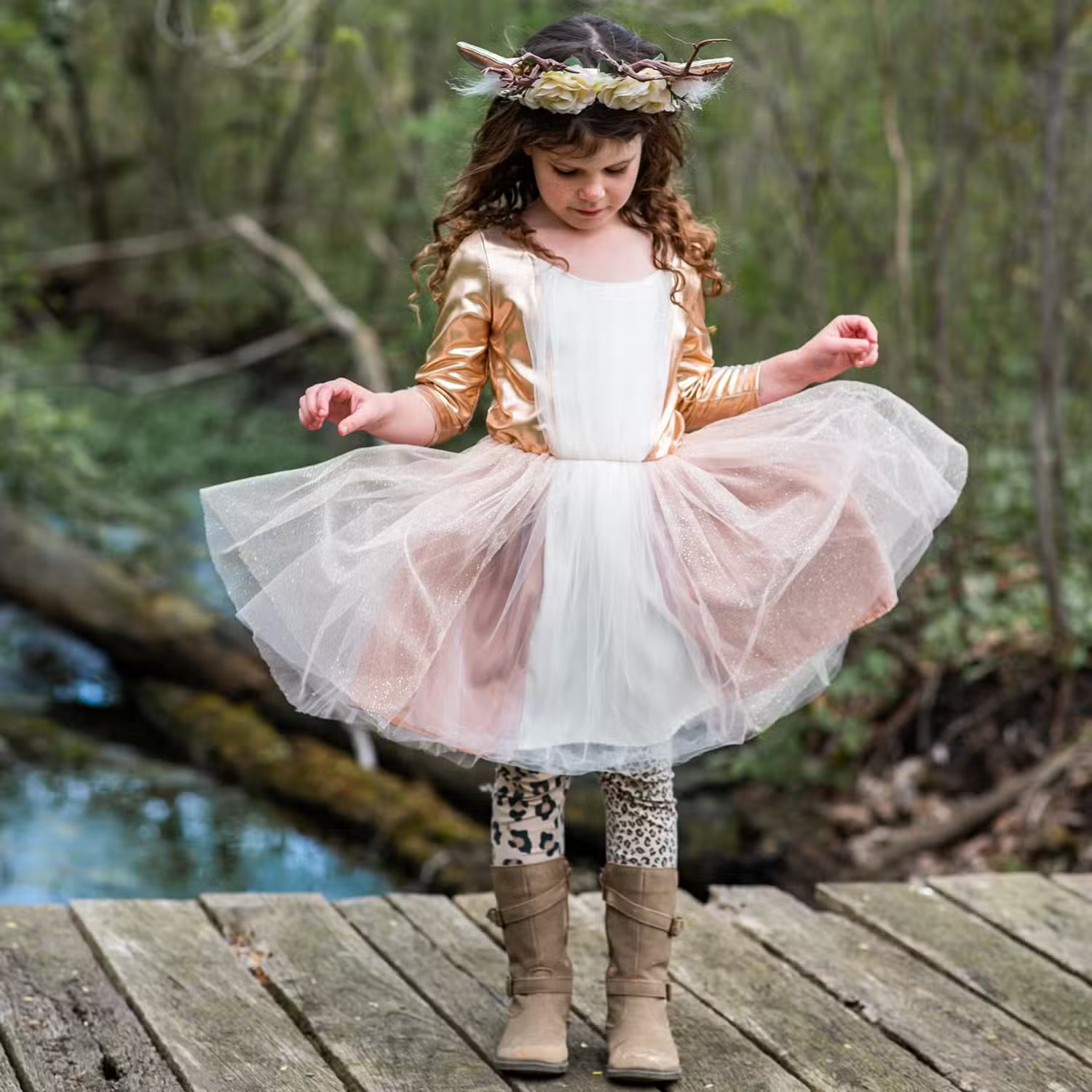 Great Pretenders Dådyr Kjole Med Gevir