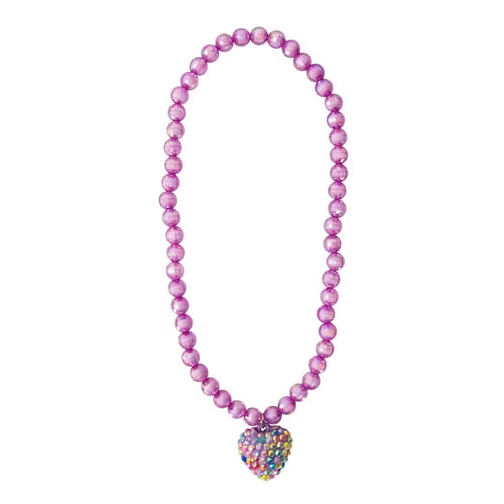 Great Pretenders Halskæde Med Hjerte Lilla