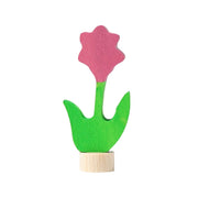 Grimms Træfigur Blomst Pink