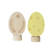 Grimms Træfigur Påskeæg Natur 2 Pak