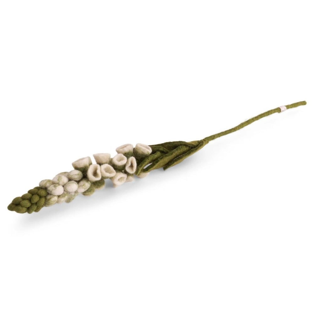 Gry og Sif Filt Blomst Digitalis Hvid
